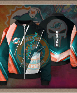 Miami Dolphins 3D Bomber Jacket 04