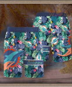 Miami Dolphins 3D Hawaiian Shorts 03