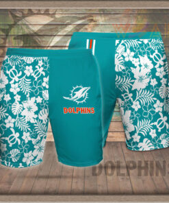 Miami Dolphins 3D Hawaiian Shorts