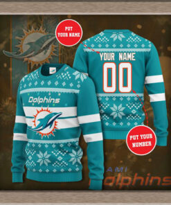 Miami Dolphins 3D sweater 04