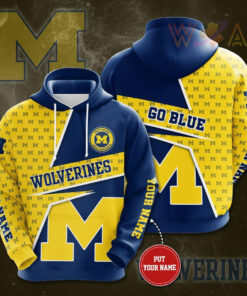 Michigan Wolverines 3D Hoodie 03