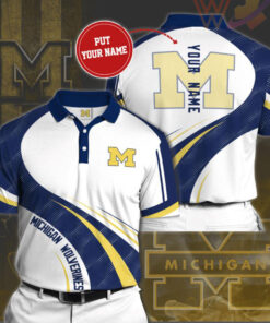 Michigan Wolverines 3D Polo 02