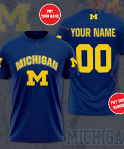 Michigan Wolverines 3D T shirt 03