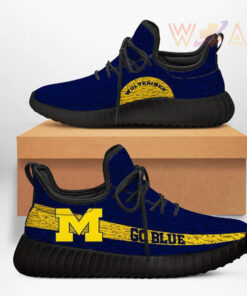 Michigan Wolverines Custom Sneakers 03
