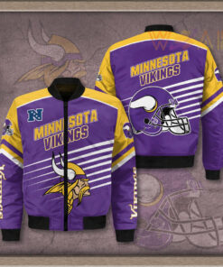 Minnesota Vikings 3D Bomber Jacket 01