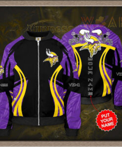 Minnesota Vikings 3D Bomber Jacket 02