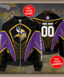 Minnesota Vikings 3D Bomber Jacket 03