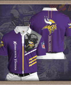 Minnesota Vikings 3D Polo 02