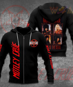 Motley Crue 3D Apparels zip hoodie