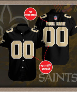 New Orleans Saints 3D Short Sleeve Dress Shirt 4