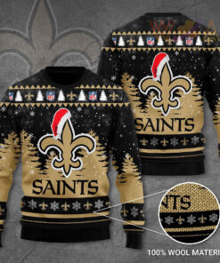 New Orleans Saints 3D Ugly Sweater