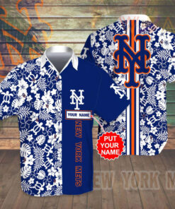 New York Mets 3D Hawaiian Shirt Hawaiian Shorts 01