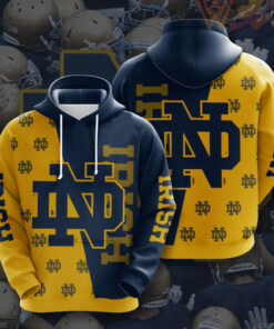 Notre Dame Fighting Irish 3D Hoodie 02