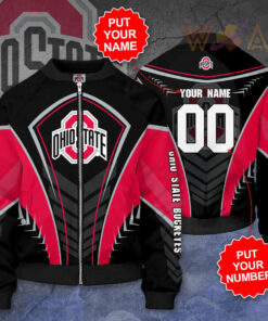 Ohio State Buckeyes 3D Bomber Jacket 01
