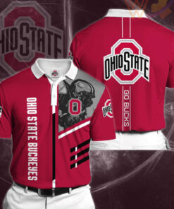 Ohio State Buckeyes 3D Polo 02
