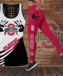 Ohio State Buckeyes Hollow Tank Top Leggings 02