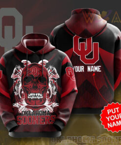 Oklahoma Sooners 3D Hoodie 04