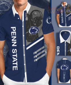 Penn State Nittany Lions 3D Short Sleeve Dress Shirt 01