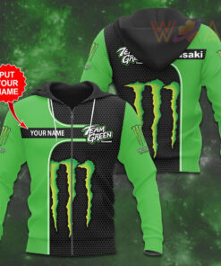 Personalized Kawasaki Racing Team zip up hoodie