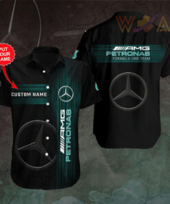 Personalized Petronas F1 short sleeve shirt PMERAMGS5