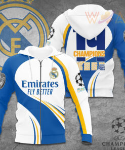 Real Madrid 3D Shirt Ver.3 Zip Hoodie