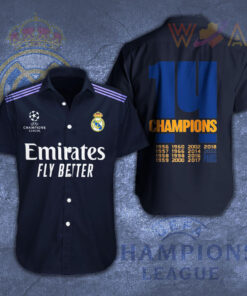 Real Madrid 3D Short Sleeve Dress Shirt 04