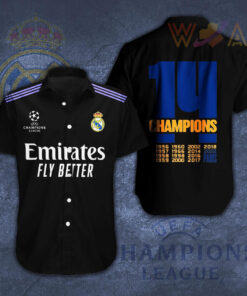 Real Madrid 3D Short Sleeve Dress Shirt 07