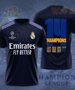 Real Madrid 3D T Shirt S1 navy