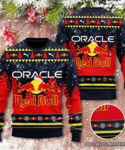 Red Bull Racing Christmas 3D Ugly Sweater 2022