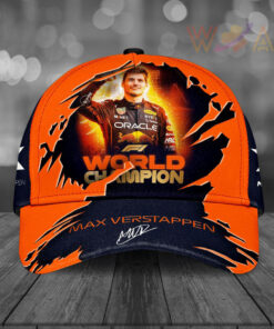 Red Bull Racing x Max Verstappen F1 World Championship Cap Custom Hat 01