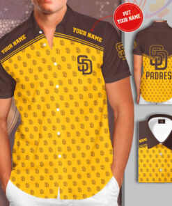 San Diego Padres 3D Sleeve Dress Shirt 02