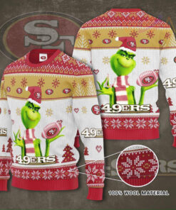 San Francisco 49ers 3D christmas sweater 01