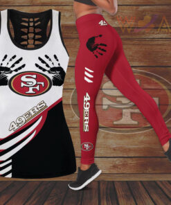 San Francisco 49ers Hollow Tank Top Leggings 02