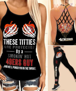San Francisco 49ers Hollow Tank Top Leggings 03
