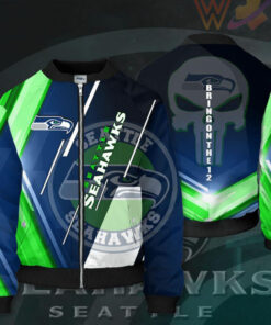 Seattle Seahawks 3D Bomber Jacket 03