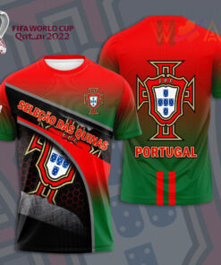 Selecao Portuguesa de Futebol 3D T shirt