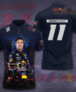 Sergio Perez Mendoza 3D polo shirt