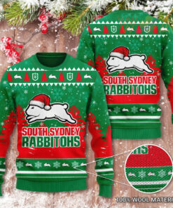 South Sydney Rabbitohs 3D Christmas Sweater 2022