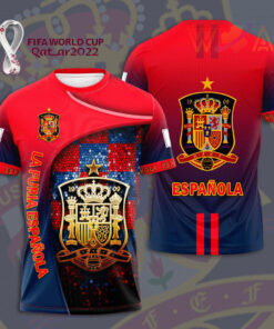 Spain National Football Team 3D T shirt