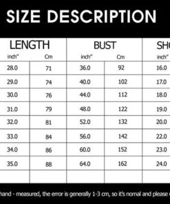 T shirt Sizechart new