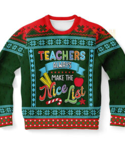 Teachers Xmas Educator Ugly Christmas 3D Sweater