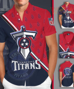 Tennessee Titans 3D Short Sleeve Dress Shirt 04