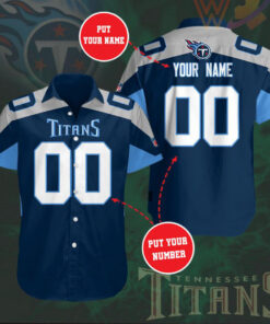 Tennessee Titans 3D Short Sleeve Dress Shirt 05