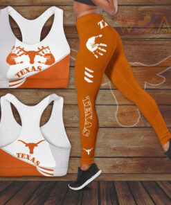 Texas Longhorns Hollow Tank Top Leggings 03