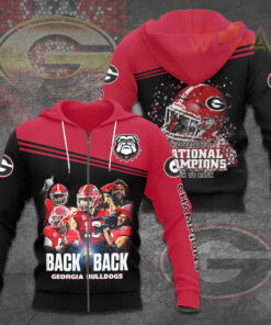The best Georgia Bulldogs 3D zip hoodie 08