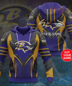 The best selling Baltimore Ravens 3D hoodie 08