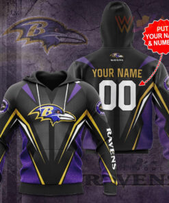 The best selling Baltimore Ravens 3D hoodie 09