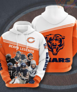 The best selling Chicago Bears 3D hoodie 11