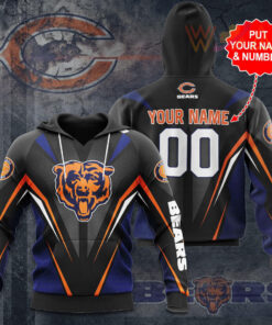 The best selling Chicago Bears 3D hoodie 15