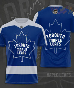 Toronto Maple Leafs 3D T shirt blue white